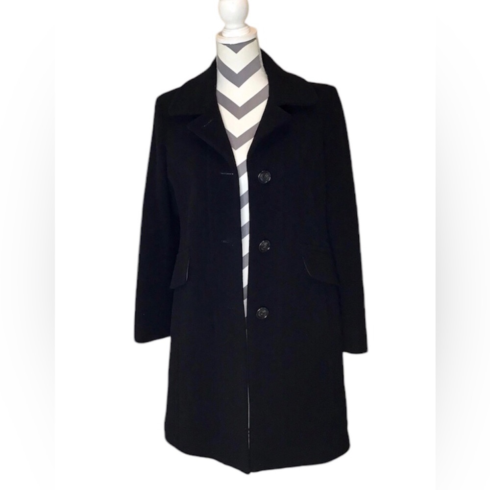 Anne Klein Lambswool Cashmere Coat